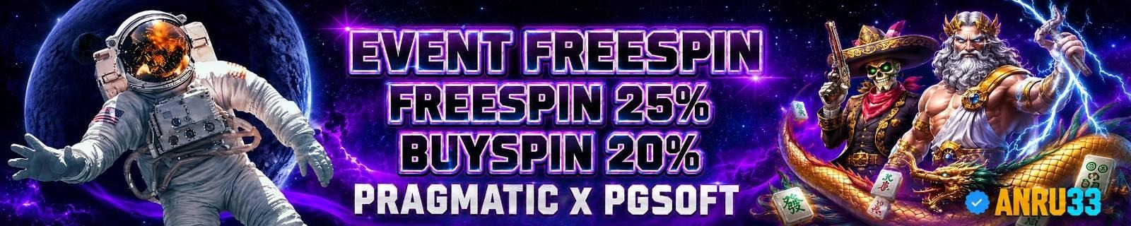 EVENT FREESPIN PRAGMATIC VS PG SOFT